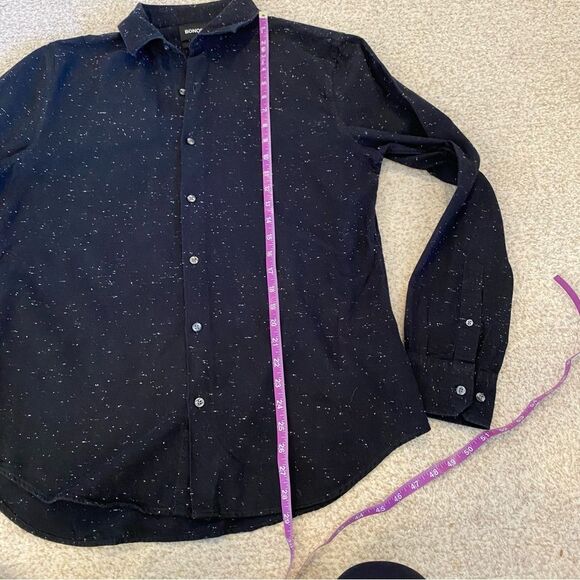 Bonobos men’s Black White Flannel Button Down Slim Fit Shirt size large - Picture 8 of 10